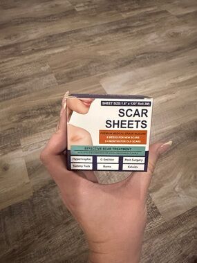 Scar Sheets Silicone Scar Treatment - White/Teal Box
